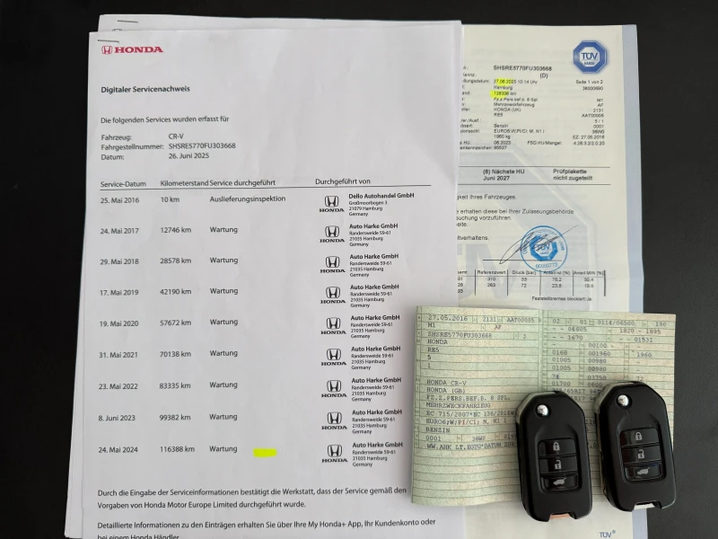 Honda Cr-v 2.0i* СЕРВИЗНА КНИЖКА С ПЪЛНА ИСТОРИЯ В ХОНДА, снимка 16 - Автомобили и джипове - 51205966
