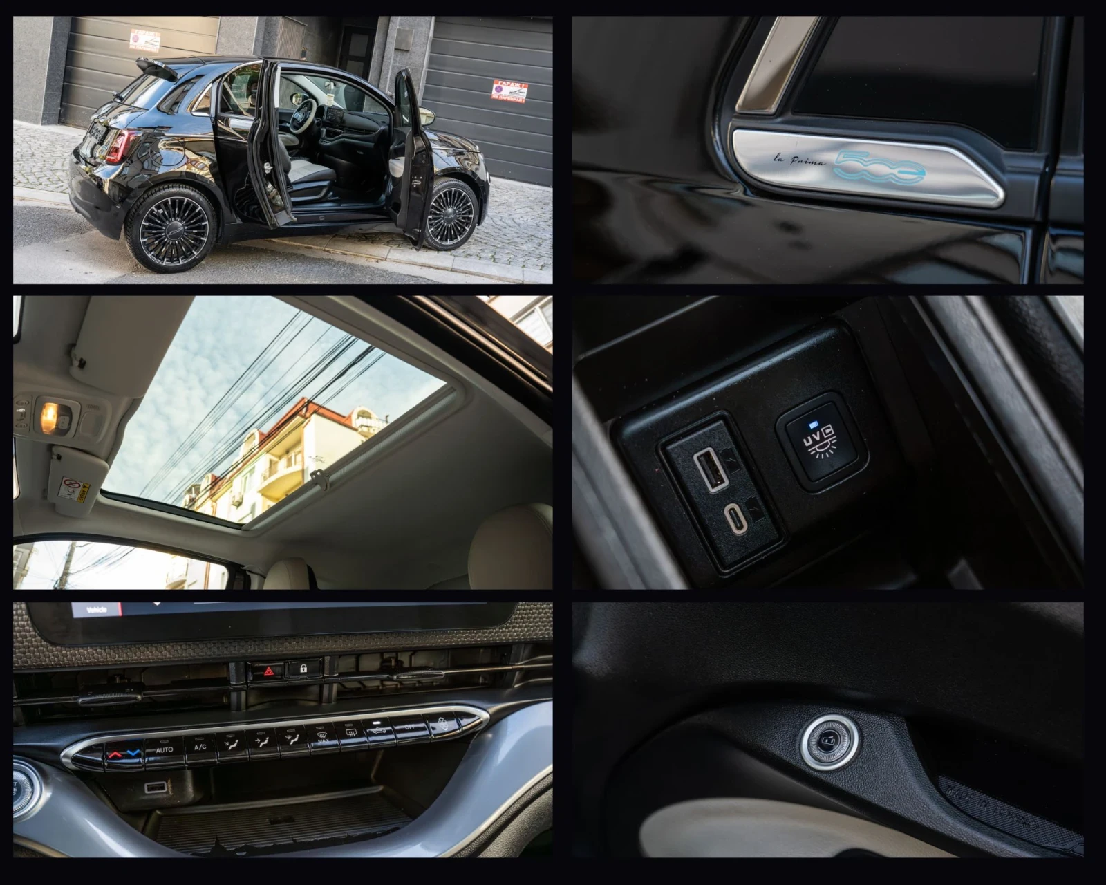 Fiat 500e La Prima 42Kwh, снимка 14 - Автомобили и джипове - 56552658