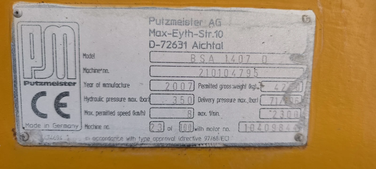 Бетон помпа Друга марка 1407D, снимка 12 - Индустриална техника - 53778364