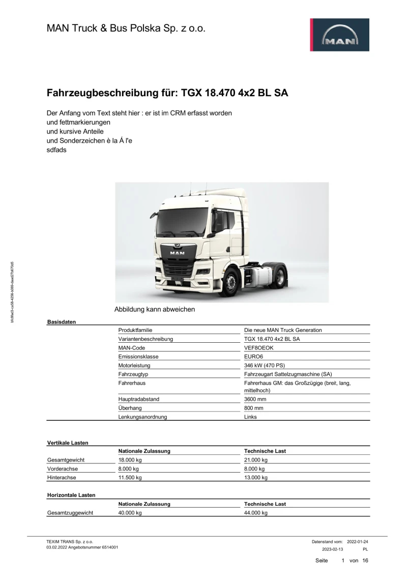 Man Tgx 18.480, снимка 1 - Камиони - 48953613