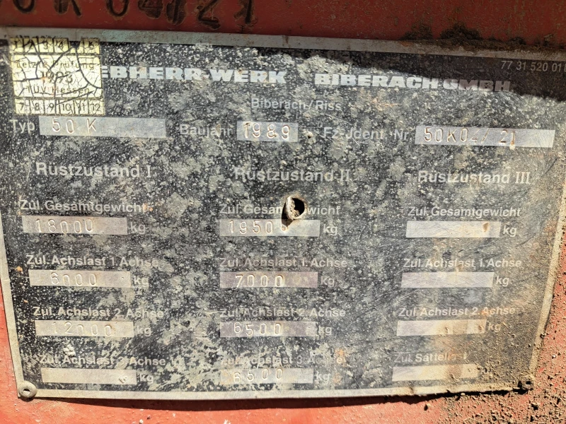 Кулокранове Liebherr, снимка 6 - Индустриална техника - 51721420