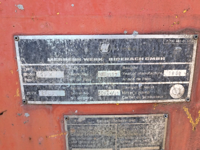 Кулокранове Liebherr, снимка 7 - Индустриална техника - 51721420