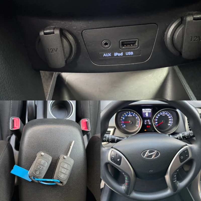 Hyundai I30 1.4i* 100 kc* LED* ВЕРИГА* EURO 5, снимка 14 - Автомобили и джипове - 48881820