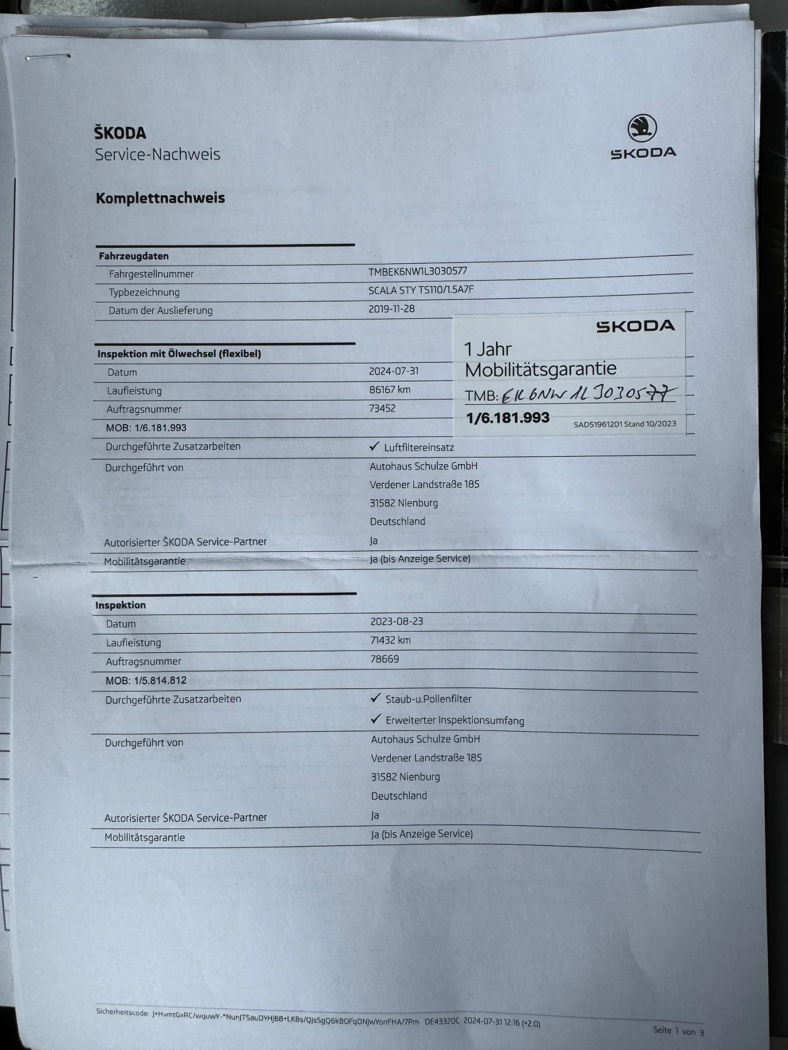 Skoda Scala  1.5 TSI DSG | Панорама | LED | Virtual | Mobile.bg — изображение 11