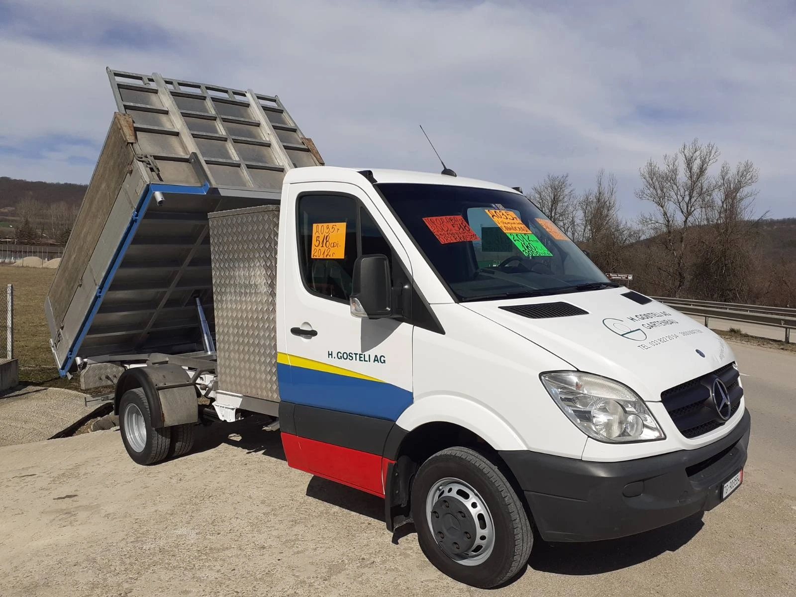 Mercedes-Benz Sprinter 518 CDi ДО 3, 5 Т. САМОСВАЛ ШВЕЙЦАРИЯ  146000 km, снимка 1