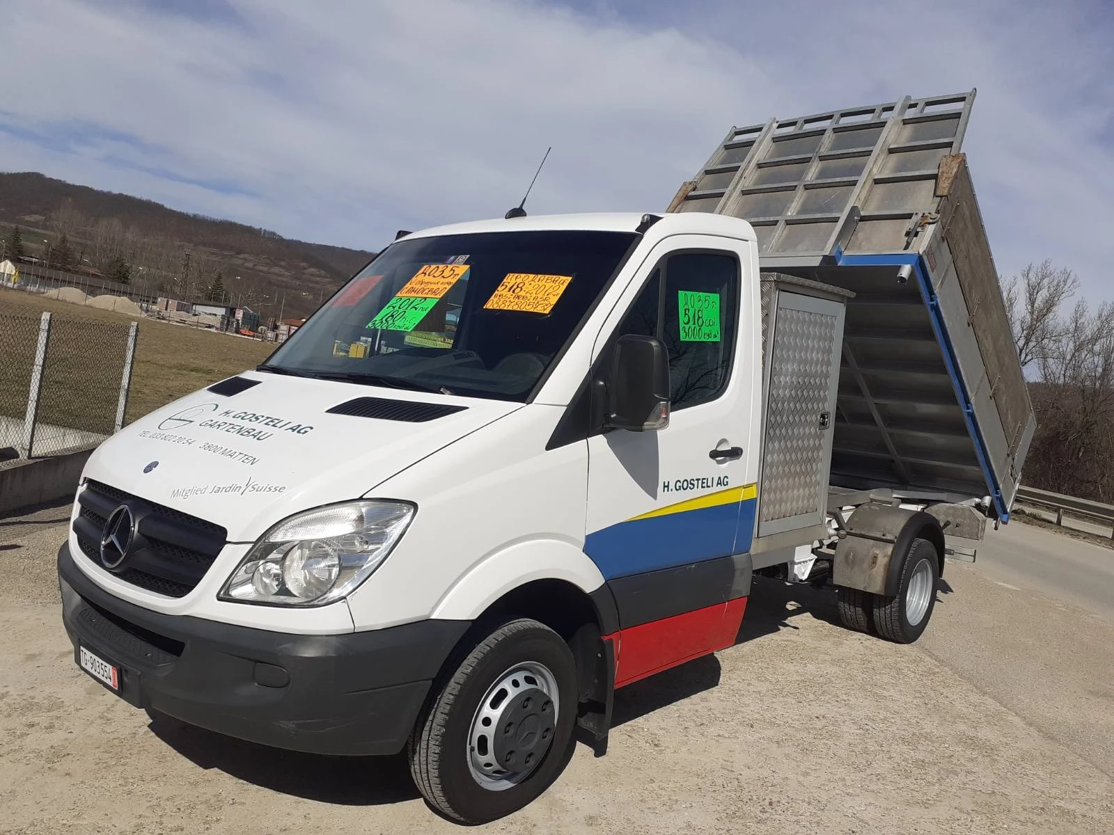 Mercedes-Benz Sprinter 518 CDi ДО 3, 5 Т. САМОСВАЛ ШВЕЙЦАРИЯ  146000 km - изображение 2