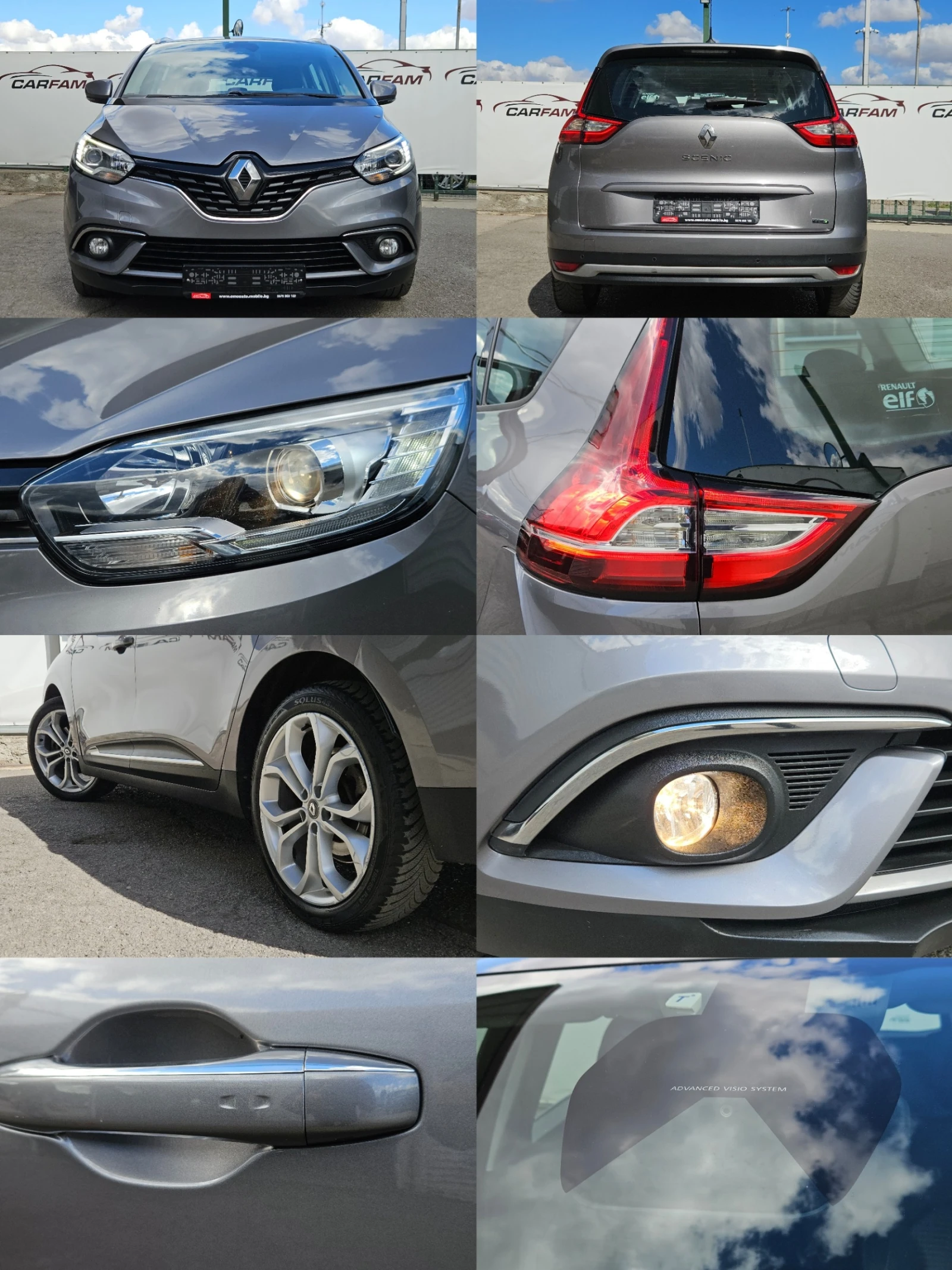 Renault Grand scenic 1.5DCI/BUSINESS/6ск./7м/LED/NAVI/БЛУТУТ/EU6/ТОП, снимка 17 - Автомобили и джипове - 56210553