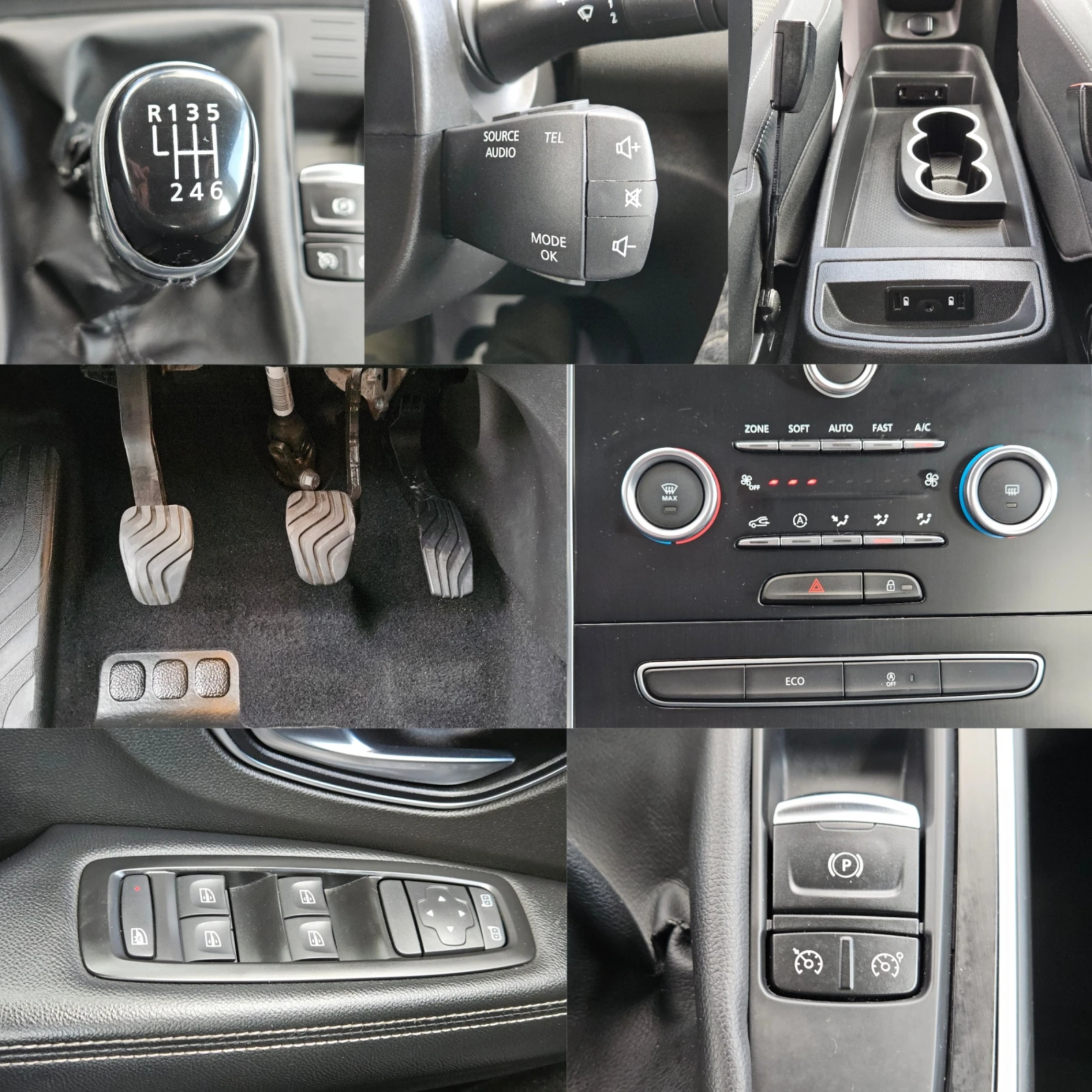 Renault Grand scenic 1.5DCI/BUSINESS/6ск./7м/LED/NAVI/БЛУТУТ/EU6/ТОП, снимка 14 - Автомобили и джипове - 56210553