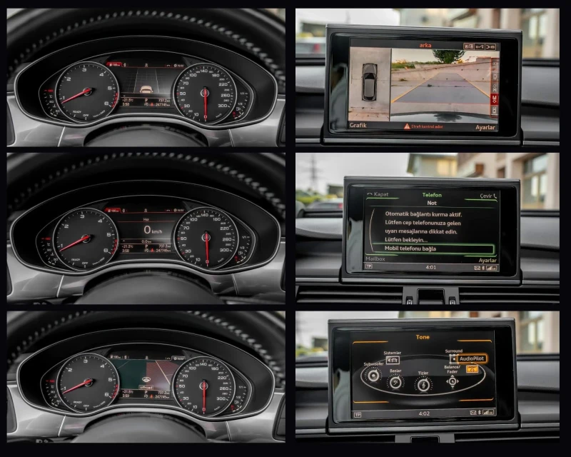 Audi A6 3.0BiTDI/COMPETITION/HEAD UP/360CAM/KEYLESS/ПЕЧКА, снимка 16 - Автомобили и джипове - 51194025