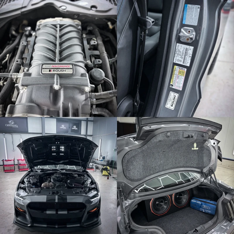 Ford Mustang ROUSH Supercharged + 800PS + 27000 KM, снимка 11 - Автомобили и джипове - 53137087