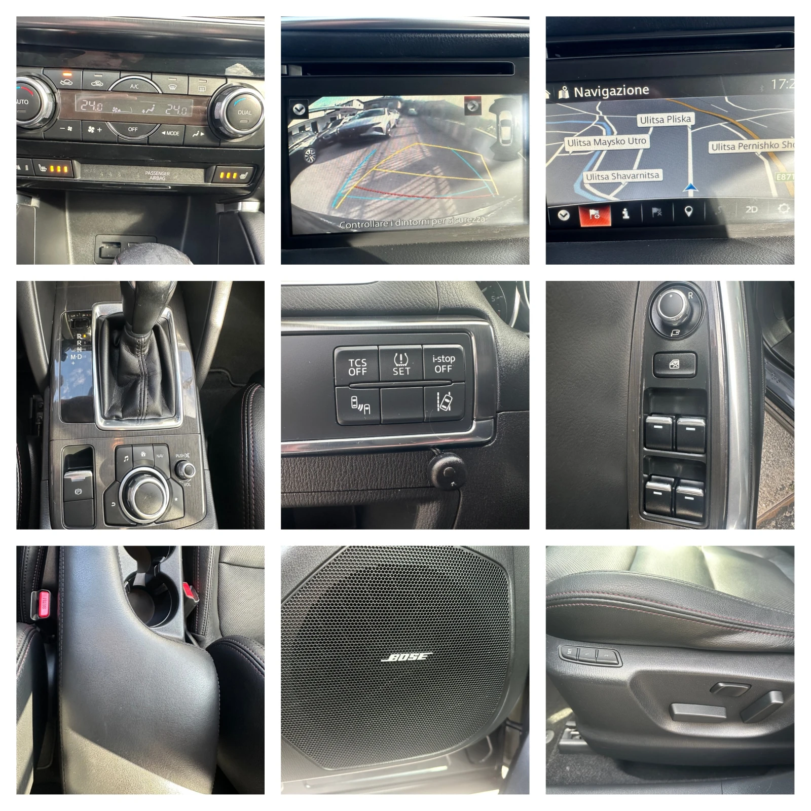 Mazda CX-5 2.2d-175k.s-FACELIFT-FULL-КОЖА-НАВИ-DIST-BOSE-4X4, снимка 15 - Автомобили и джипове - 54197264