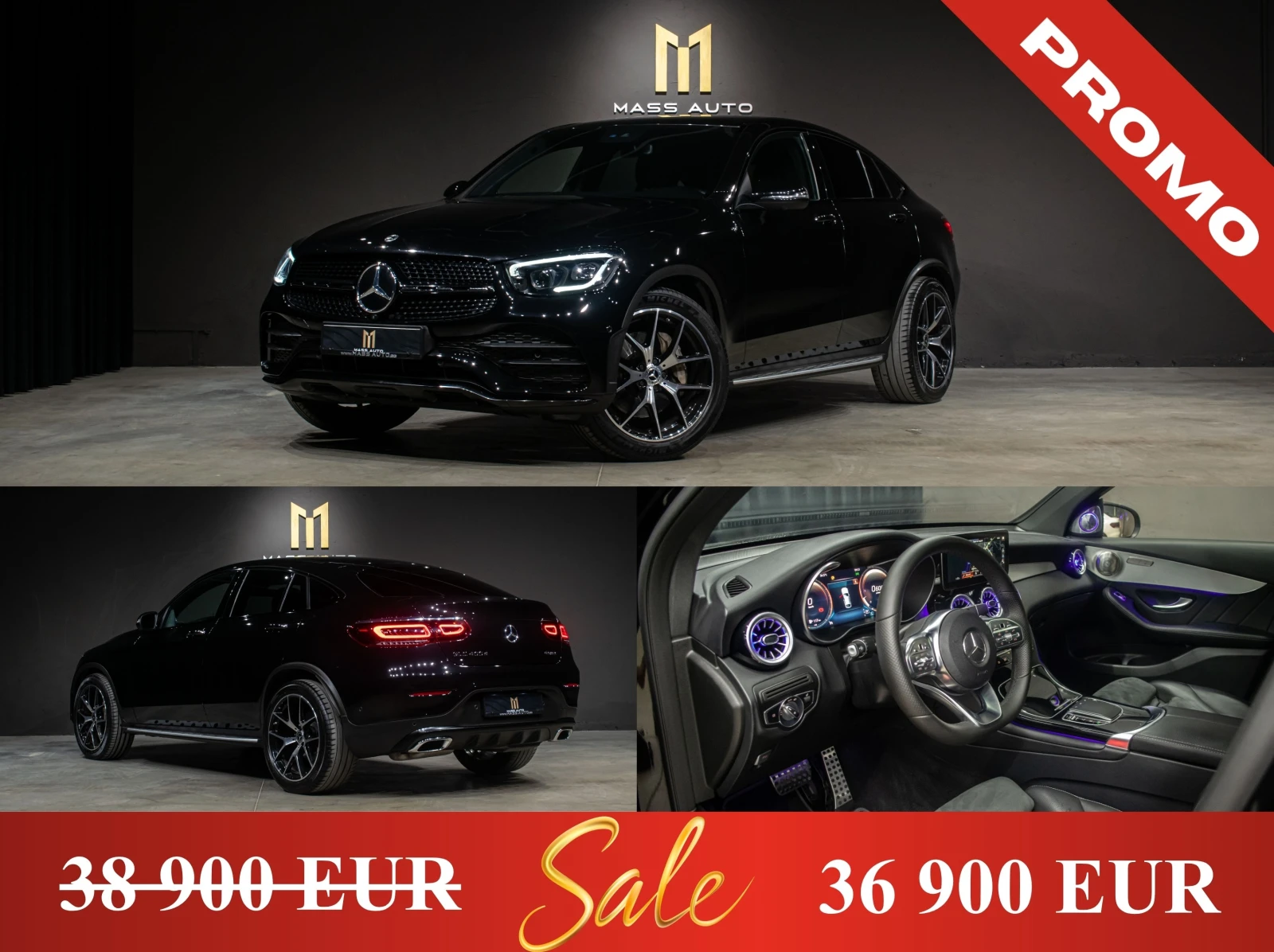 Mercedes-Benz GLC 400 d/Coupe/AMG/4Matic/ПълнаСервизнаИстория