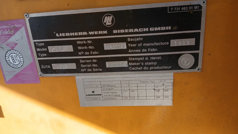 Кулокранове Liebherr, снимка 10 - Индустриална техника - 52998046