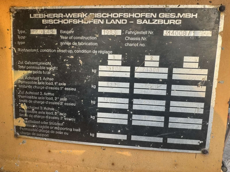 Кулокранове Liebherr, снимка 6 - Индустриална техника - 52998046