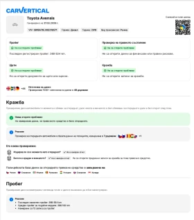 Toyota Avensis - 3800 € / 7432.15 лв. - 21103312 9