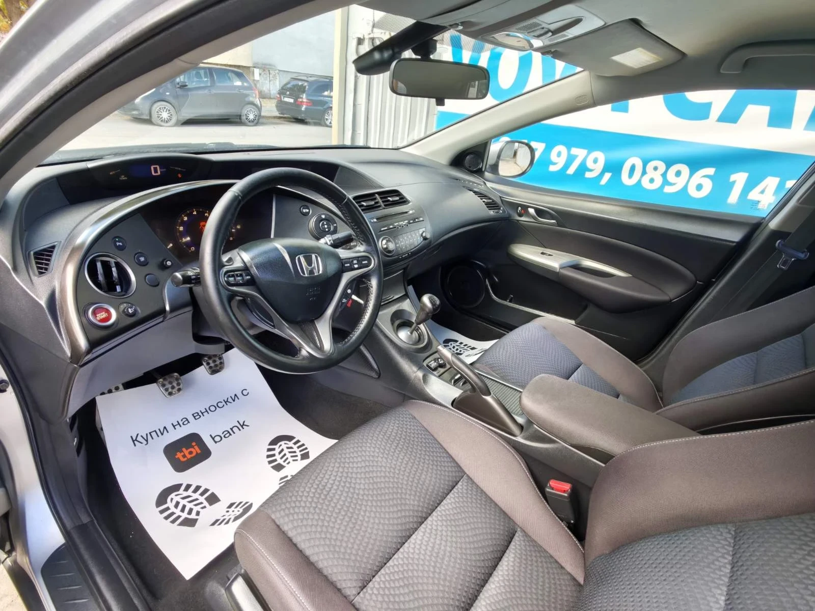 Honda Civic 1.4i-100к.с Elegance ГАЗ Парктроник 6-скорости, снимка 7 - Автомобили и джипове - 56210170