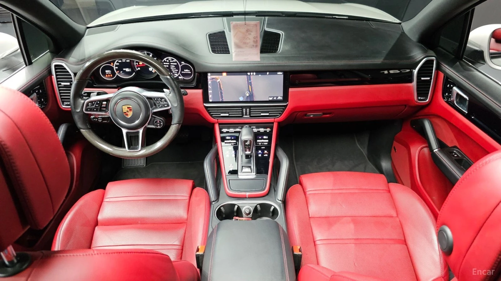 Porsche Cayenne РО536* 3.0* ЧЕРВЕНА КОЖА* ПАНО* ОБДУХВ* 360* ХЕДЪП, снимка 6 - Автомобили и джипове - 55435131