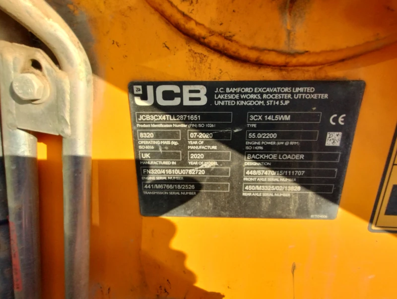 Багер JCB 3CX 14L5WM, снимка 5 - Индустриална техника - 49058783