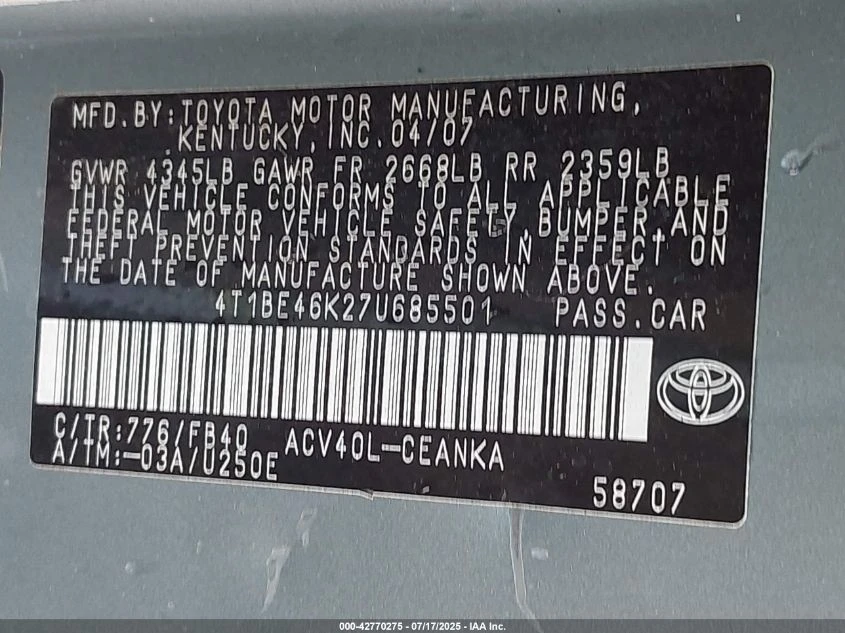 Toyota Camry 2.4L I-4 DOHC, VVT, 158HP Front Wheel Drive | Mobile.bg � ����������� 16