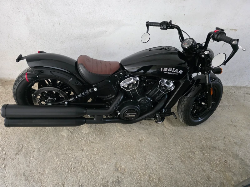 Indian Scout Bobber Thunder Black 2021, снимка 2 - Мотоциклети и мототехника - 49509102