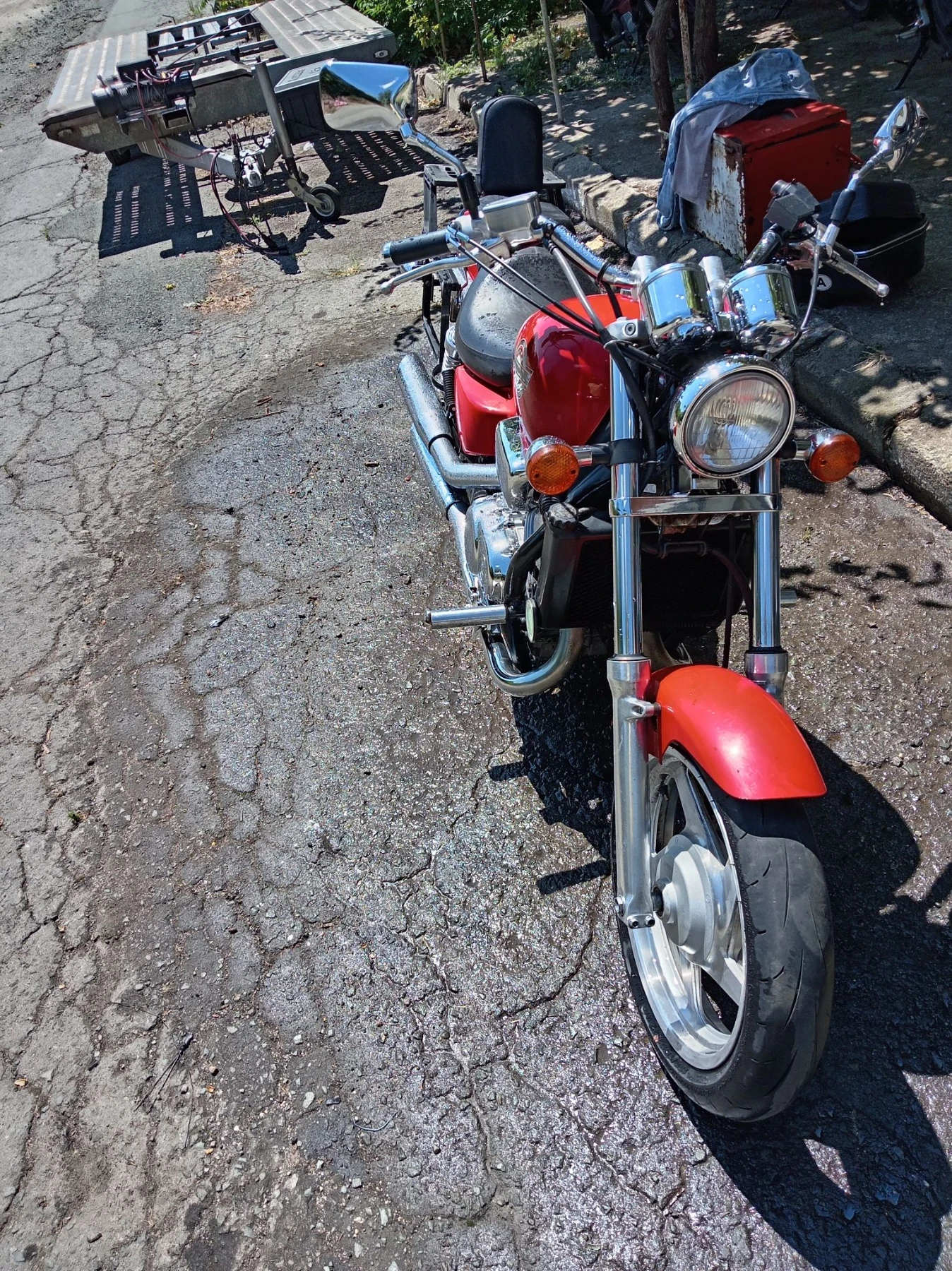 Honda Magna, снимка 15 - Мотоциклети и мототехника - 55625036