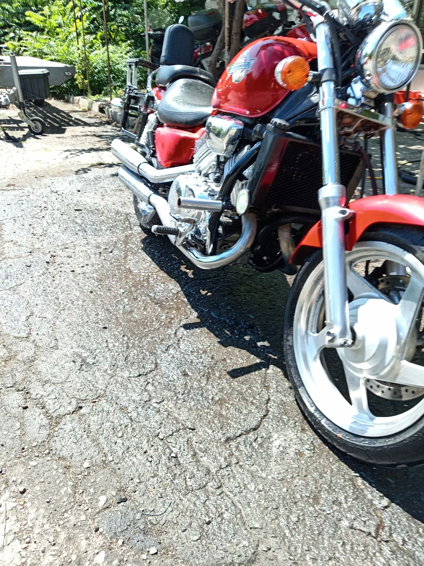 Honda Magna, снимка 16 - Мотоциклети и мототехника - 55625036