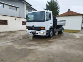 Mercedes-Benz Atego 1223 Тристранен самосвал с Кран КЛИМАТИК , снимка 10