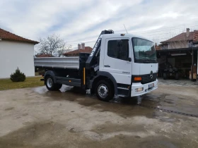 Mercedes-Benz Atego 1223 Тристранен самосвал с Кран КЛИМАТИК , снимка 8