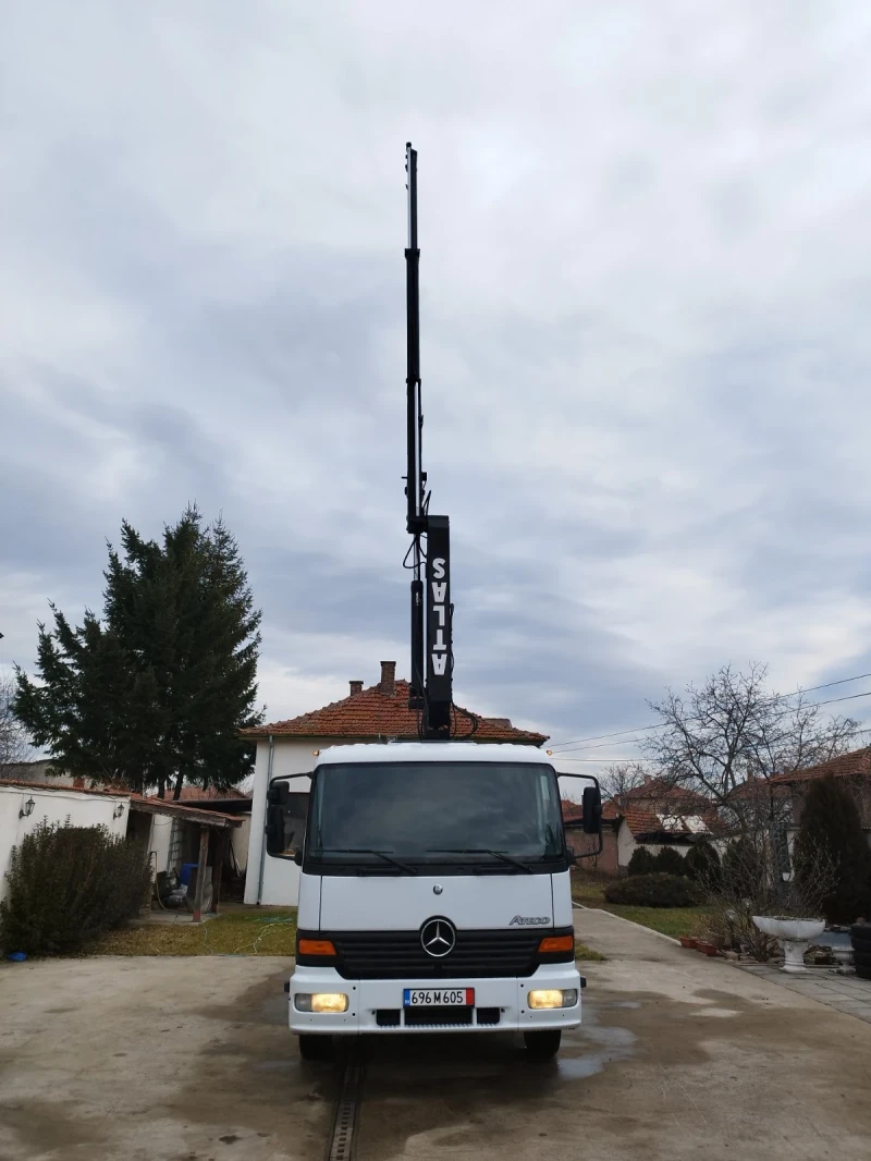 Mercedes-Benz Atego 1223 Тристранен самосвал с Кран КЛИМАТИК , снимка 2 - Камиони - 48800124