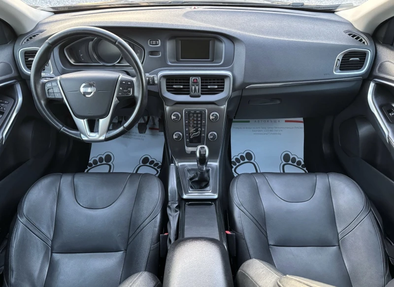 Volvo V40 1.6 D2* 114к.с.* Кожа* Euro 5b* Лизинг, снимка 6 - Автомобили и джипове - 49128557