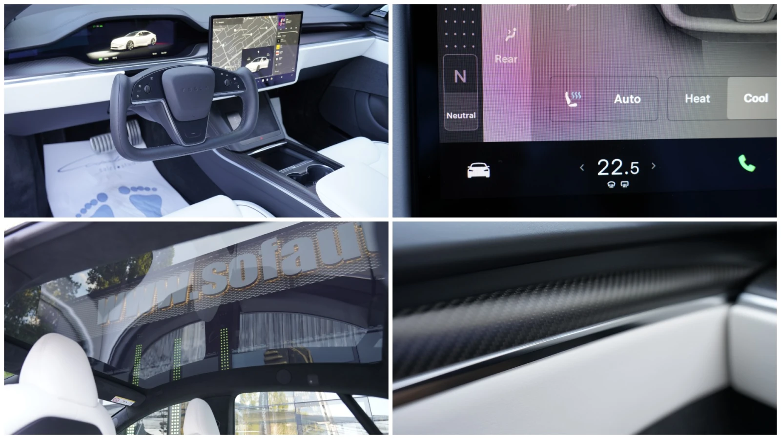 Tesla Model S Plaid Facelift 1020 Hp, снимка 12 - Автомобили и джипове - 55539625