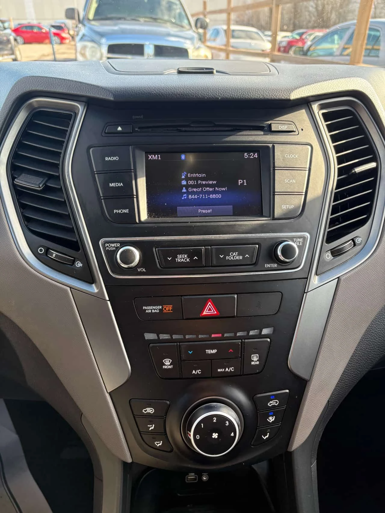 Hyundai Santa fe * FWD 4dr 2.4L * CARFAX * ЦЕНА ДО БГ, снимка 7 - Автомобили и джипове - 53967974