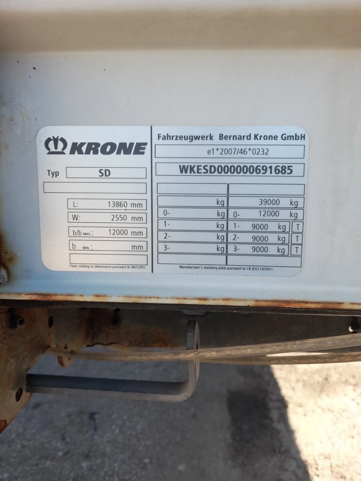 Полуремарке Krone, снимка 12 - Ремаркета - 54730560