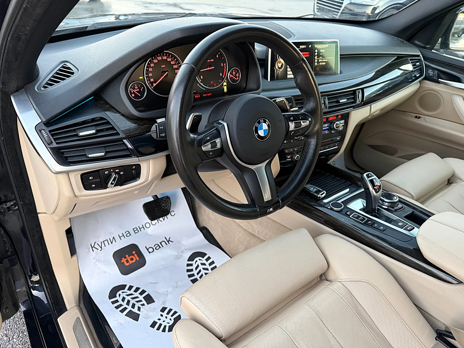 BMW X5 M PAKET-SPORT-360 KAMERI-4x4-LED-BIXENON-ОБДУХВАНЕ - изображение 9