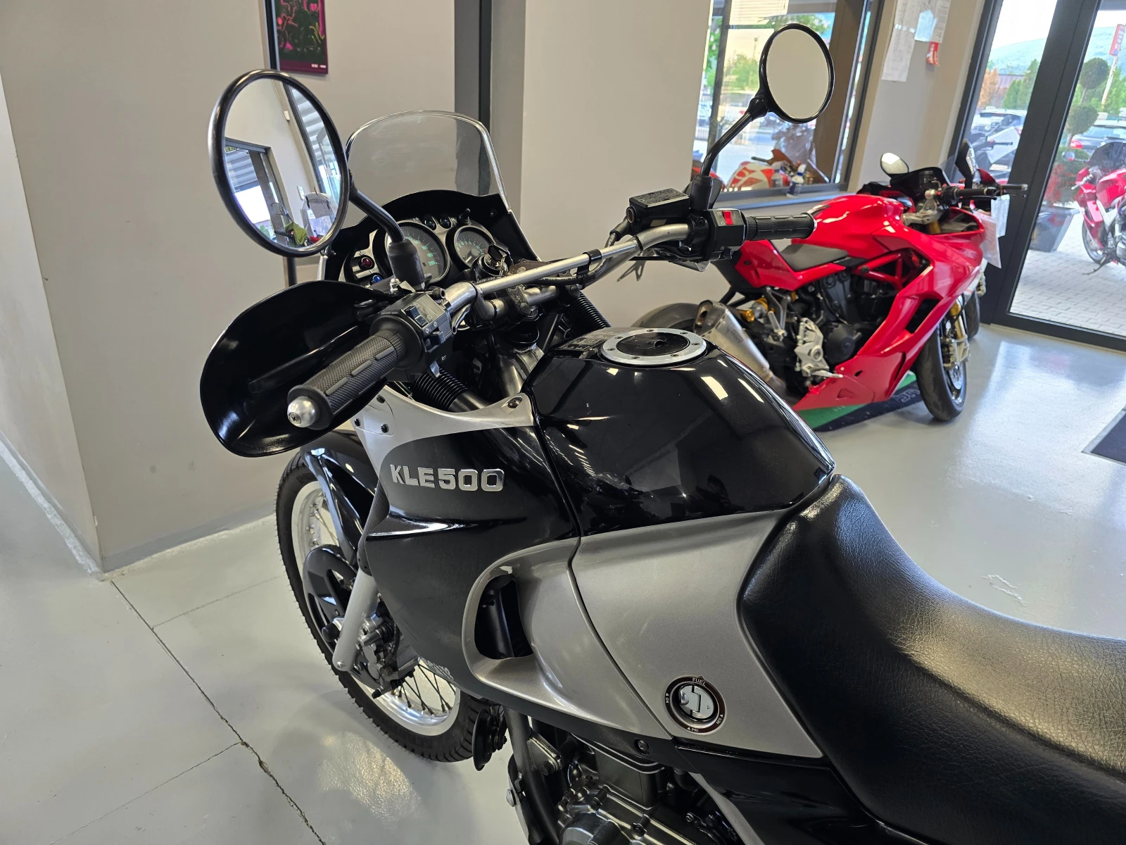 Kawasaki Kle 500сс, 35kw, кат. А2!, снимка 8 - Мотоциклети и мототехника - 54603145