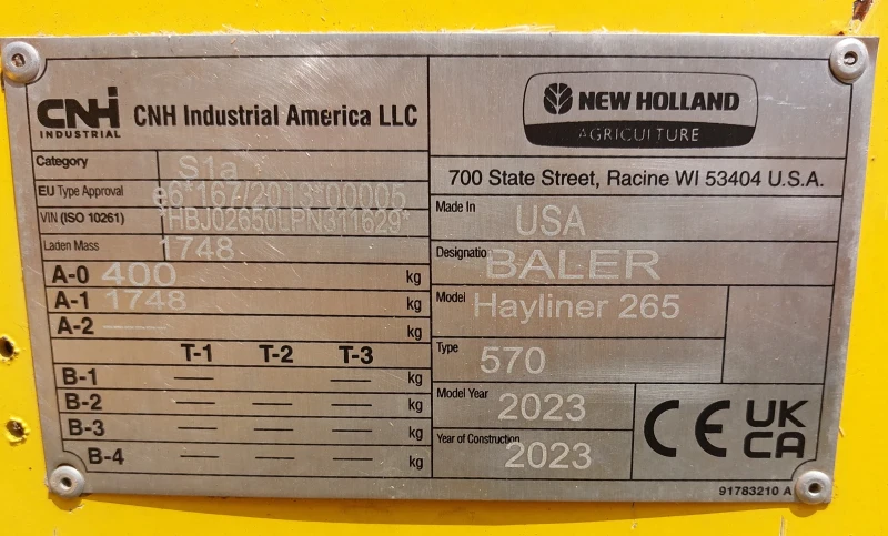 Балировачка New Holland 570 Hayliner 265, снимка 6 - Селскостопанска техника - 52882917