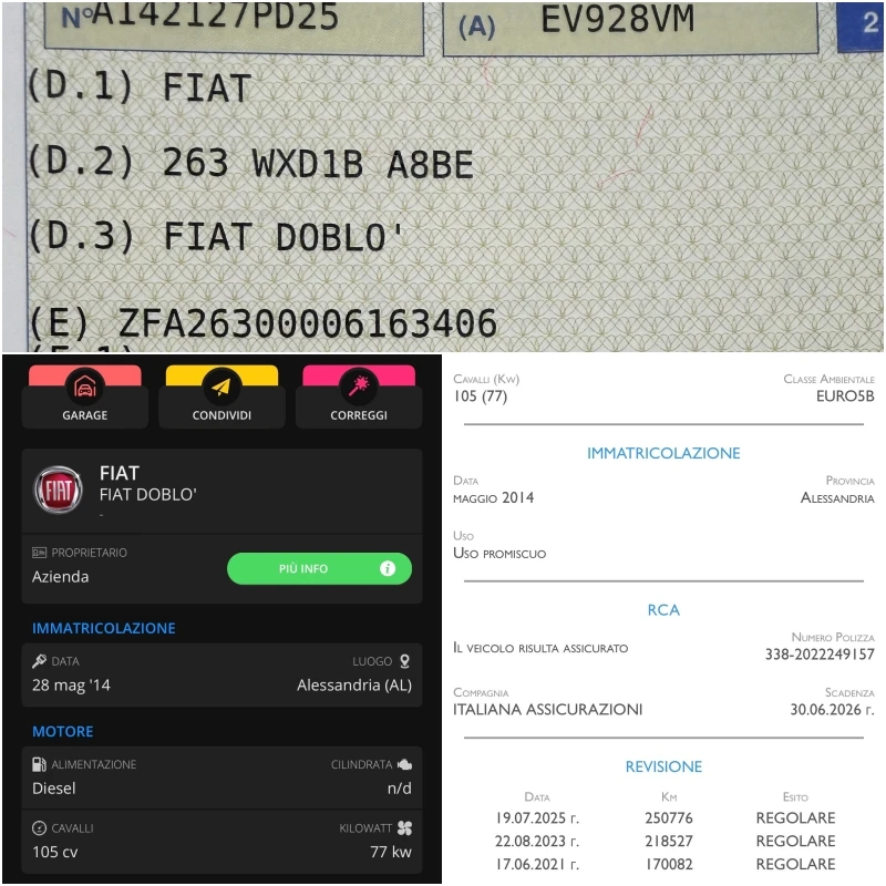 Fiat Doblo 1.6 Multijet ПЪТЧНИЧЕСКО ИТАЛИЯ, снимка 14 - Автомобили и джипове - 53118266