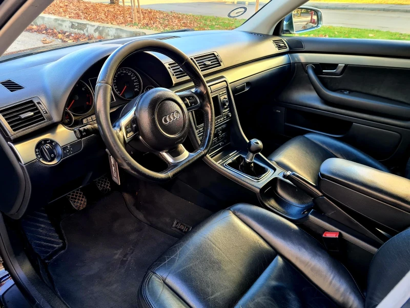 Audi A4 S4 200к.с 6 СКОРОСТИ 18 ЦОЛА КОЖА НАВИГАЦИЯ УНИКАТ, снимка 8 - Автомобили и джипове - 52712834