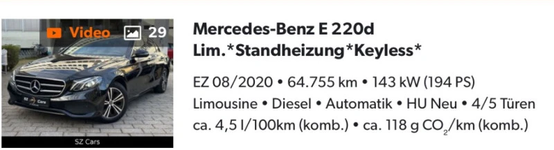 Mercedes-Benz E 220  Avantgarde , 65000 km , снимка 9 - Автомобили и джипове - 46774091