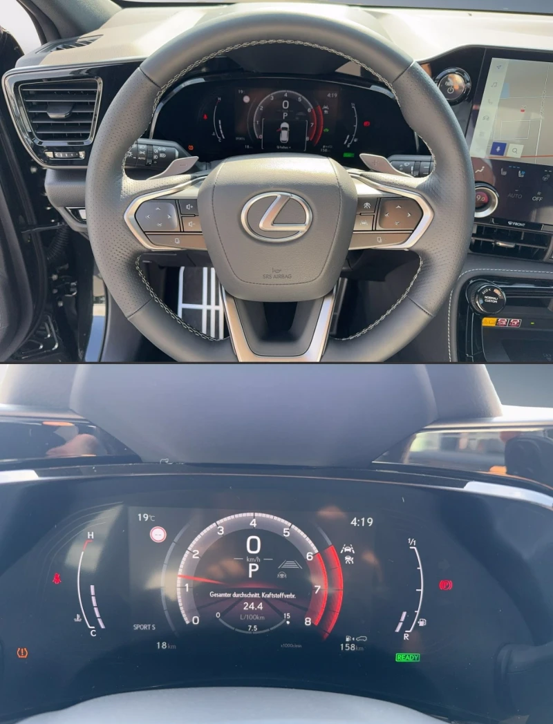 Lexus NX 350h НОВ!/2.5 HYBRID/F-SPORT/4X4/360/MARK.LEV./HUD/872a, снимка 12 - Автомобили и джипове - 47270768