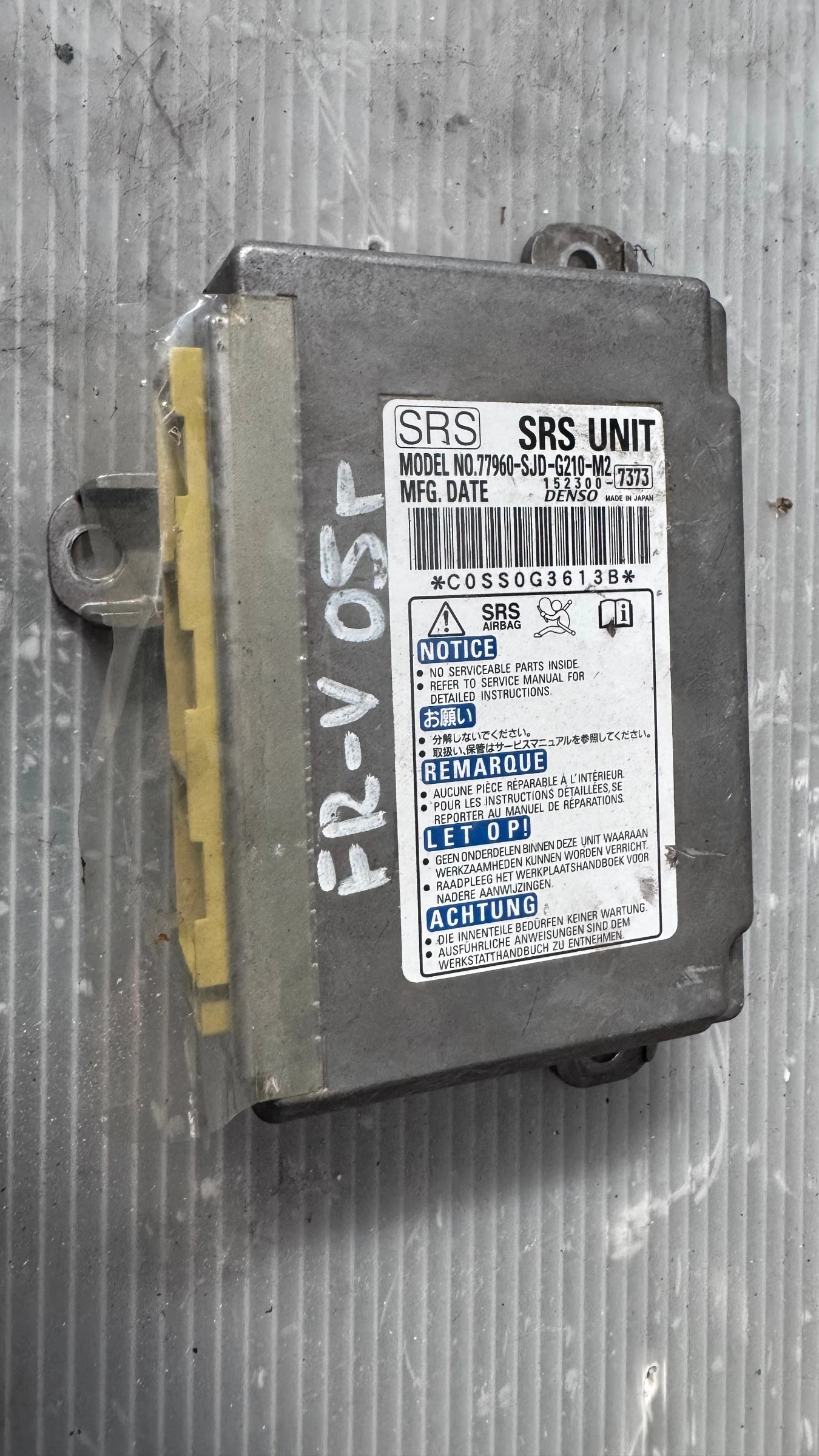 Airbag  /  /  a Honda FR-V - 77960-SJD-G21-M2 / 152300-7373 | Mobile.bg   1