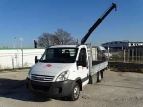 Iveco 35c18 Бордови с кран  Hiab 033T НА 1.4 метра 2.5 тона  , снимка 2