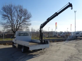 Iveco 35c18 Бордови с кран  Hiab 033T НА 1.4 метра 2.5 тона  , снимка 8