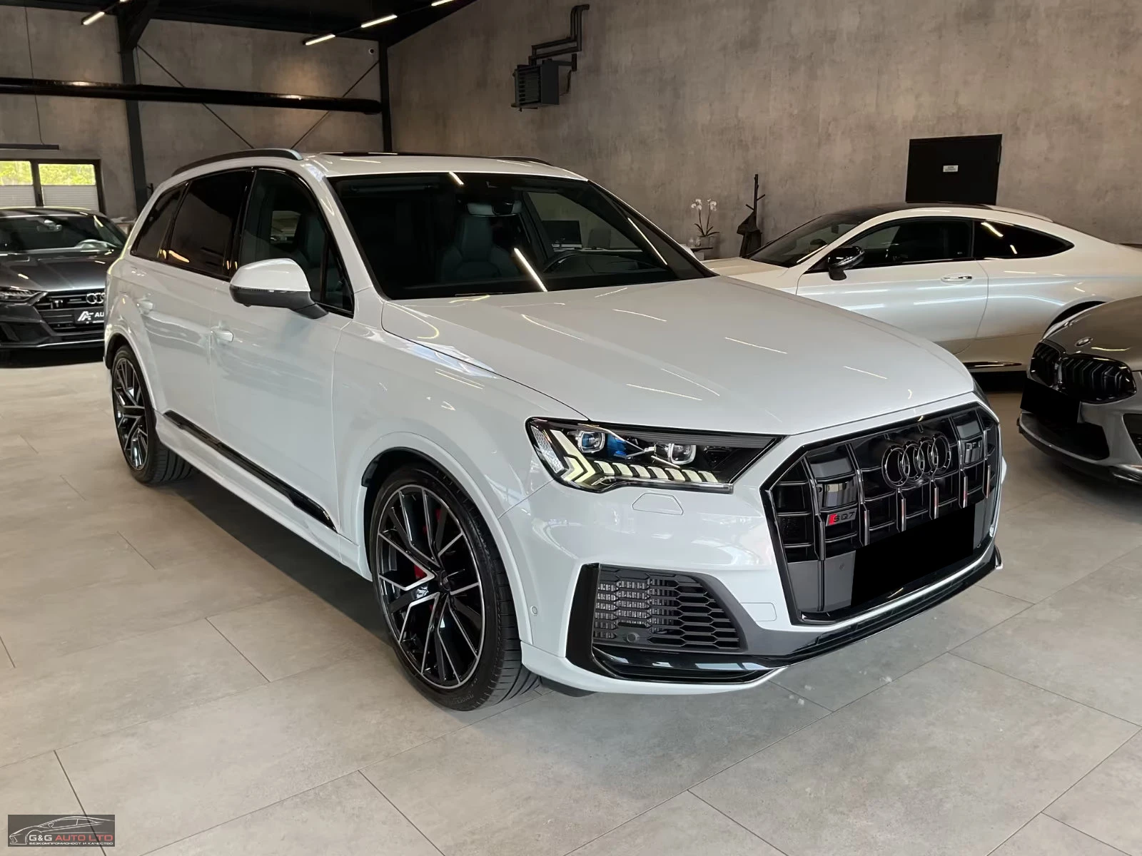 Audi SQ7 B&O/507HP/HUD/MATRIX/PANO/360/ACC/396z, снимка 7 - Автомобили и джипове - 54423954