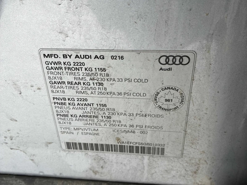 Audi Q3 * Komfort * * ЦЕНА ДО БЪЛГАРИЯ!!!* , снимка 10 - Автомобили и джипове - 53142725