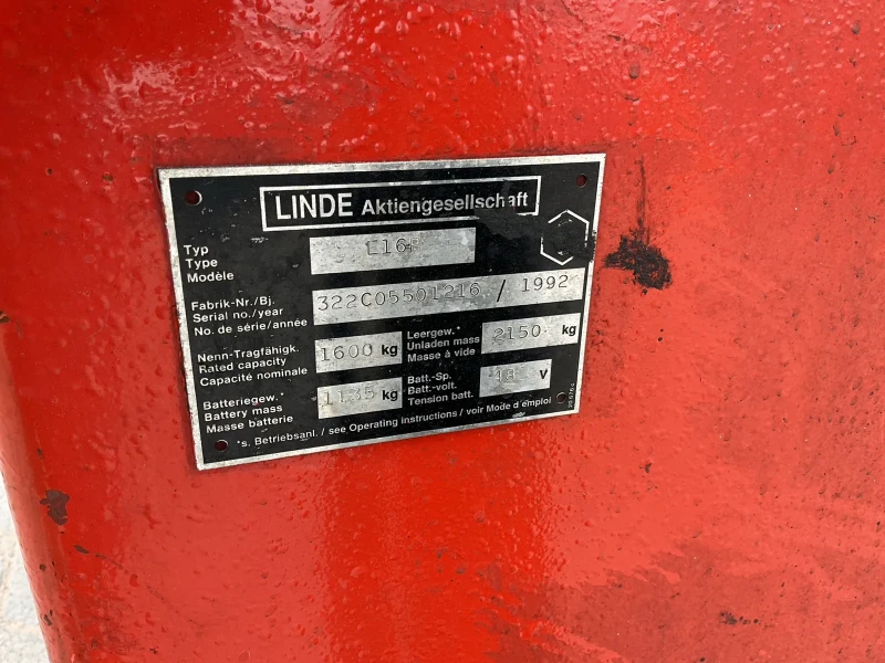 Електрокар Linde, снимка 9 - Индустриална техника - 52256495