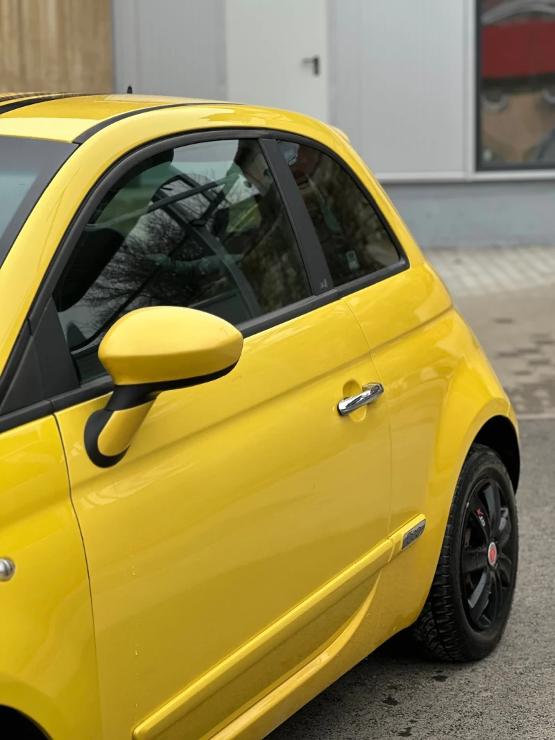 Fiat 500 1.2i/КЛИМАТИК* /ОБСЛУЖЕН/Кожа/Нови гуми/FULL/TOP//, снимка 10 - Автомобили и джипове - 53434110