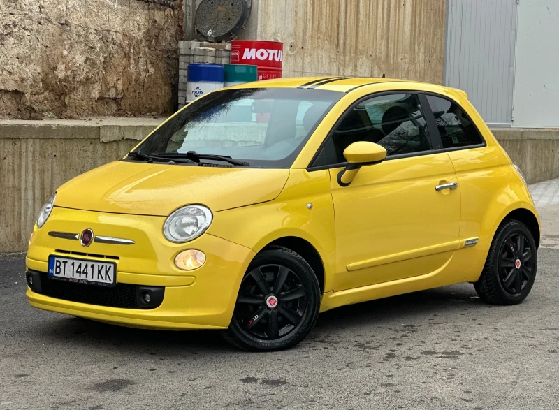 Fiat 500 1.2i/КЛИМАТИК* /ОБСЛУЖЕН/Кожа/Нови гуми/FULL/TOP//, снимка 9 - Автомобили и джипове - 53434110
