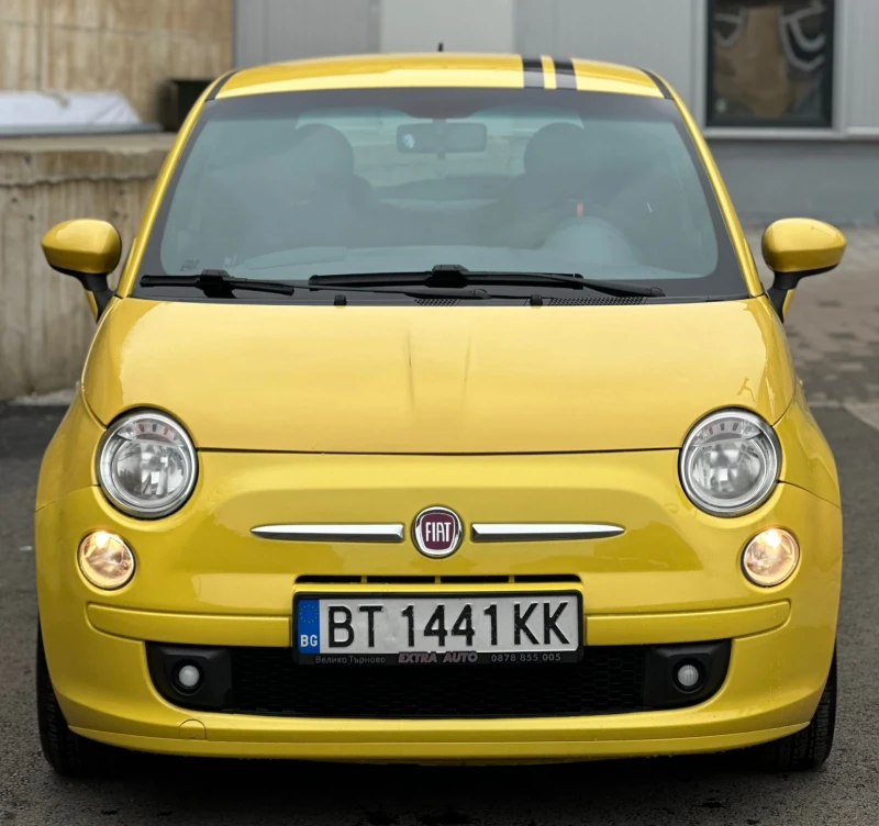 Fiat 500 1.2i/КЛИМАТИК* /ОБСЛУЖЕН/Кожа/Нови гуми/FULL/TOP//, снимка 4 - Автомобили и джипове - 53434110