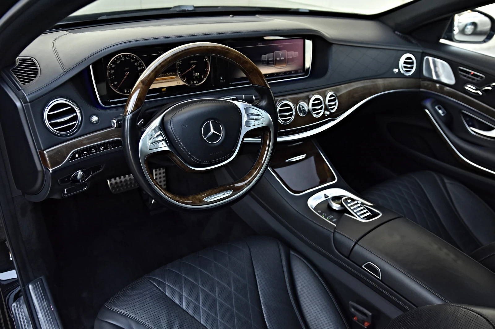 Mercedes-Benz S 500 4M 3xTV AMG Optik LONG 360 MUTIBEAM PANO HEADUP  - изображение 9